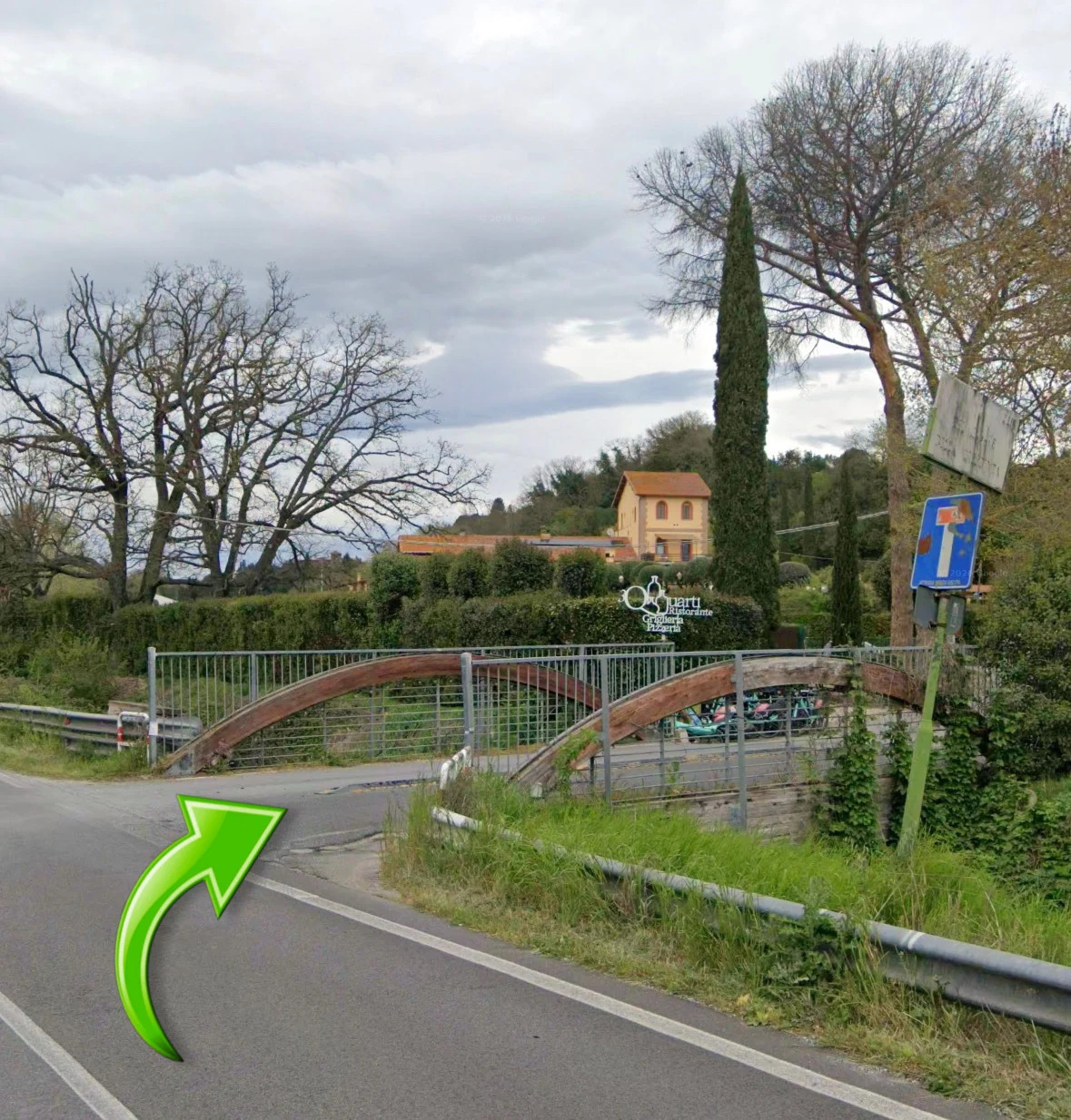 Indicazione del percorso, foto