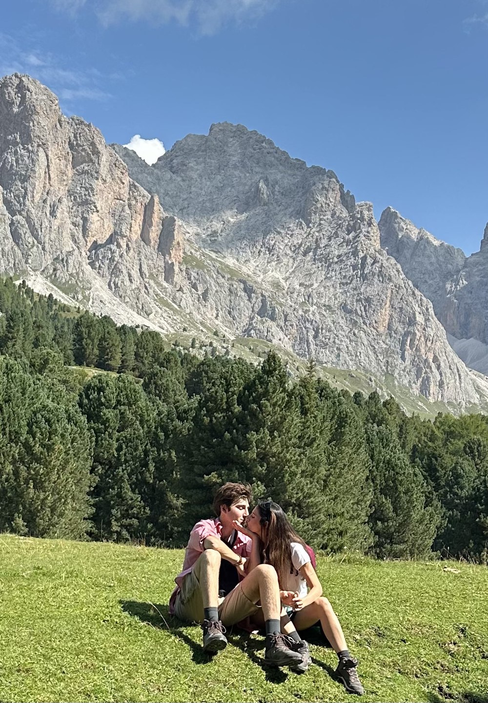 Francesco e Martina in montagna